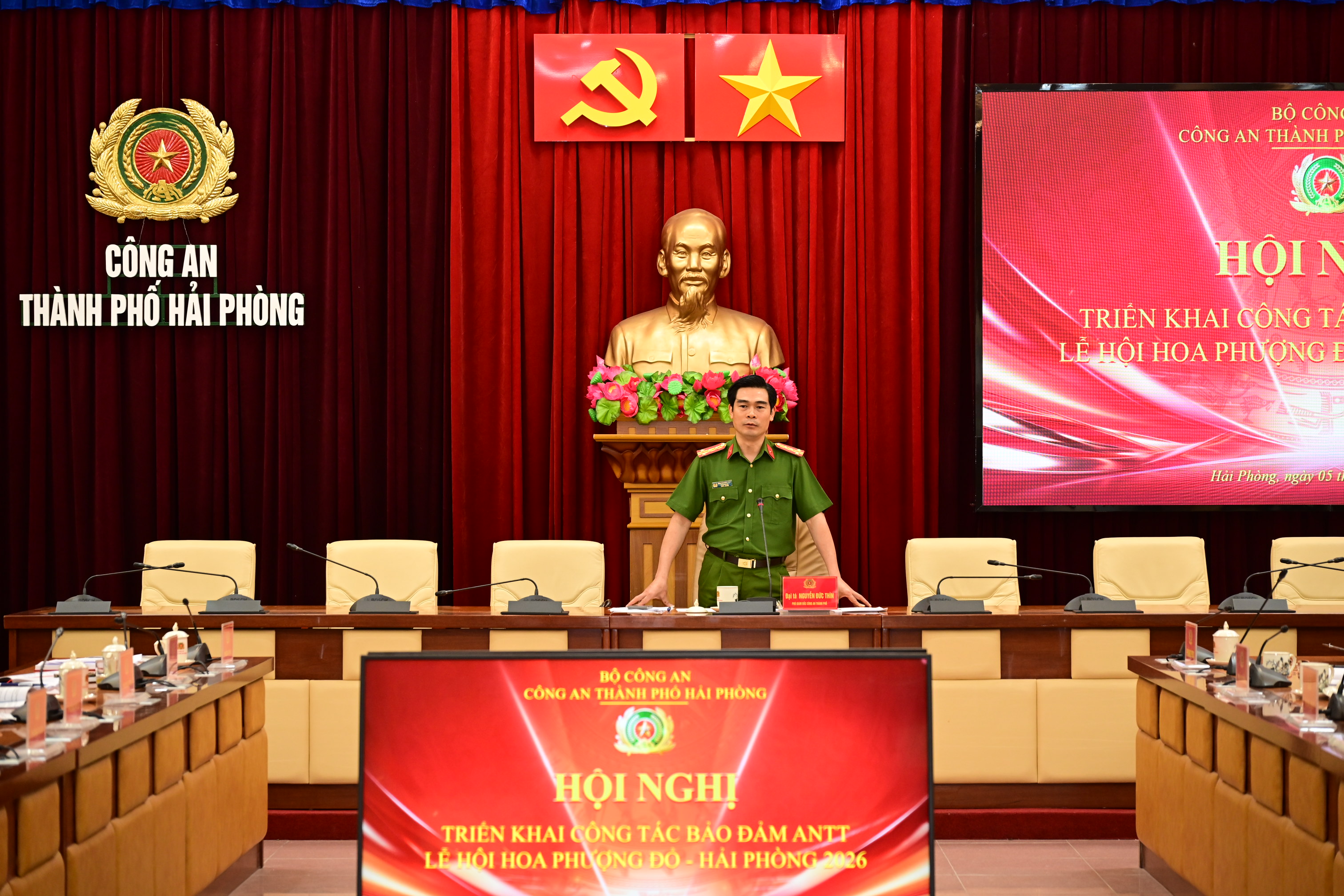 Công an thành phố triển khai công tác bảo đảm ANTT Lễ hội Hoa phượng đỏ - Hải Phòng năm 2026